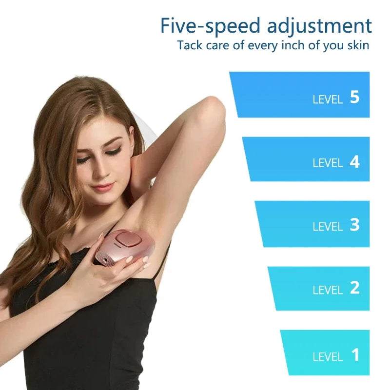 Depiladora Láser FASTYLE IPL – 999,999 Flashes • Suavidad Permanente • 5 Niveles Sin Dolor – Para Cuerpo, Axilas, Bikini y Rostro